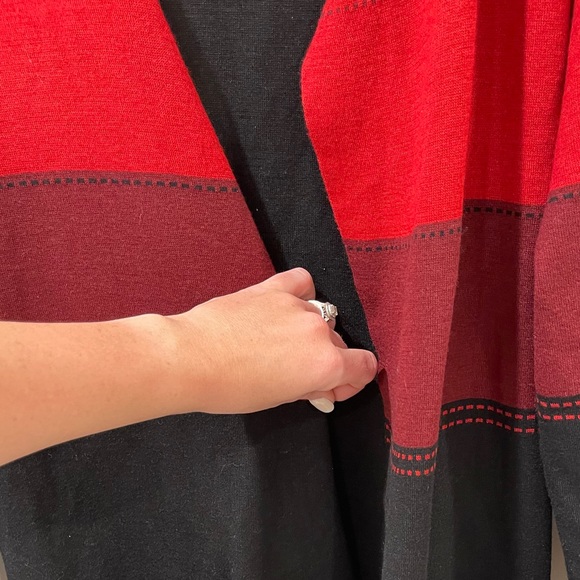 Leo and Ugo Red and Black Open Cardigan Large - Picture 5 of 7
